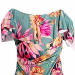 La Blanca NWT Jade Garden Floral Off Shoulder Ruffle One-Piece Swimsuit Size 8 Photo 9