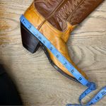 Tony Lama Vintage  Black Label Marble Leather Tan Western Cowboy Boots Women’s 6 Photo 13