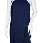 Banana Republic  Dress Womens 4 Navy Blue White Sheath Dress Office Work‎ Career Photo 0
