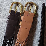 L.C.I Vintage Braided 1999 Leather Belt Set Photo 2