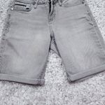 Calvin Klein READ Bermuda City Jean Shorts Gray Wash Stretch Women’s Size 4 Photo 5