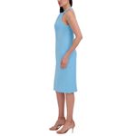 Julia Jordan Blue Twist Neck Midi Sheath Dress Size 14 New Photo 8
