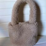 Beige Fluffy Bucket Purse Tan Photo 0
