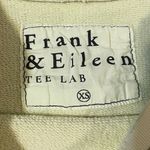 Frank & Eileen  Tee Lab Asymmetrical Crew Neck Sweatshirt Butter Yellow Womens XS Photo 3