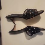SJP Sarah Jessica Parker Black Rhinestone Embellished Mules Size 39 1/2 Photo 3