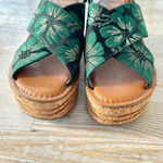 Franco Sarto Caroline 2 Floral Jacquard Platform Wedge Sandals | 7.5 Photo 5