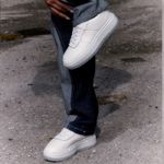 Pretty Little Thing White Chunky Platform Sneakers NWT Size US 6 Contrast Sole Photo 9