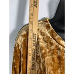 Ava & Viv  Crushed Gold Velvet Blouse Photo 5