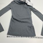 Max Mara  Leisure Lorena Off the Shoulder Ribbed Wool‎ Sweater SZ XS Grey Gray NEW Photo 13