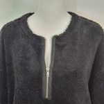 Abound  Black Faux Fur Pullover NWT Size Medium Black Fleece Half-Zip Pullover Photo 1