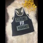 Energie  “ Strong, Fit, Vibrant” racerback tee sz large Photo 1