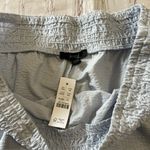 J.Crew  NWT Seersucker Pull on Shorts Size XXL Serene Blue Pockets Comfy Photo 2