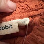 Roller Rabbit NWT  Glyn Eyelet Gathered Burnt Orange Long Sleeve Bow Top Size XS Photo 4