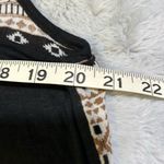 Artisan NY  Black Tank Top with Brown and White Accents Photo 2