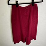 Kasper  l‎ 100% Silk Burgundy Maroon Skirt 6 Photo 2