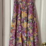 ASTR Florentino Sweatheart Neckline Midi Dress Pink Floral Size Small NWOT Photo 8