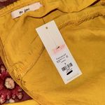 Tara Tie Front Satin Midi Dress Yellow Photo 9