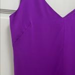 Milly  Vibrant Purple Silk Blend Double V Neck Sleeveless Tank Top Blouse - Sz 6 Photo 5