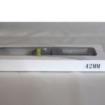 Source Unknown NIB Casual Lime Green/Gray Soft Silicone 42mm Watch Band Unisex Photo 3