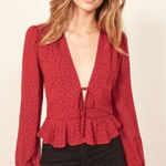 Reformation Nikki Top in Red Size XS Photo 0
