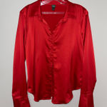 Wild Fable Red Satin Blouse Photo 0