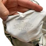 Summersalt  Striped Tie-Shoulder One Piece Swimsuit Green White Retro Size 14 Photo 2