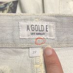 AGOLDE Parker Vintage Cut Off Distressed Button Fly Blanche White Blue Jean 27 Photo 11