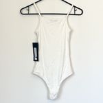 Olivaceous NWT  Ivory White Ribbed Bodysuit - Size: Small Photo 3