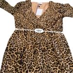 Lovers + Friends Lovers +‎ Friends Ajax Cheetah Leopard Print Long Sleeve Mini Dress Sz XS NEW Photo 9