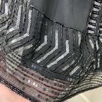 Worthington NWOT women’s solid black beaded sequin sleeveless lined dress 12 Photo 3