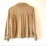 J.Crew  Tan Cotton Safari Shacket Shirt Jacket size small Photo 4