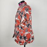 Tahari  100% Linen Button Down Shirt Short Sleeve Hawaiian Top Size L Photo 4