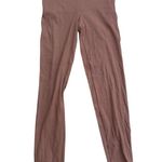 Naked Wardrobe New  Nordstrom Snatched High Waist Ribbed Joggers | Tan Mauve | S Photo 0