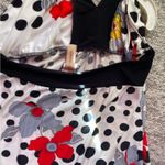 Red, Black and Yellow Polka Dot Dress Size L Women’s Size L Photo 4