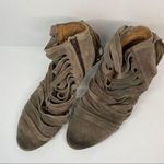 Jeffrey Campbell Taupe Suede Tassel Strappy Boots Size 8 Photo 5