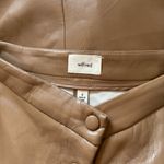 Wilfred Aritzia vegan leather tan pencil skirt Photo 4