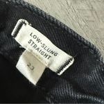 Madewell Low Slung Straight Jeans Black Button Fly 23 Waist Photo 4