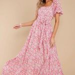 Red Dress Boutique Pink and Red Floral Maxi  Photo 1