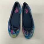 U.S. Polo Assn. Plaid Flat Shoes Colorful Boat Shoes Summer Spring Womens Size 8.5 Photo 2