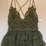 Free People NWT Olive Adella Cami Size S Photo 2