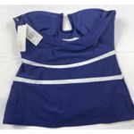 NWT Island Escape Swimsuit Tankini Top Size 6 Antigua Bandini Navy Resort Vacay Blue Photo 4