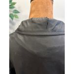 Carte Womens Black Lightweight Trench Coat Jacket Size L Button Front Pockets Size L Photo 3