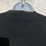 Loft Leather Trimmed Black Blazer Size M Photo 4