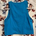 Athleta  Vibrant Blue Ribbed cropped Tank Photo 1