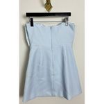 SAU LEE Elly Asymmetric Bow Sleeveless Minidress in Pastel Blue Size US 8 Photo 7