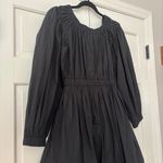 Ulla Johnson ‎ Black Martine Mini Dress Noir Bubble Hem Long Sleeve Bateau Size 2 Photo 10