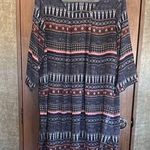 NWOT Patterned Navy and Pink Sheer Dress or Long Tunic Photo 0