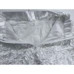 High Waist Floral Rose White Silky Shorts Skirt 28 Photo 6