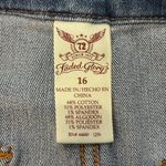 Faded Glory  Blue Pleated Button Mini Skirt Size 16 NWOT Photo 1