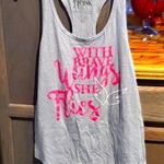 🐻 Flex It Pink Tank Top With Brave Wings She Flies Size L Size L Photo 0